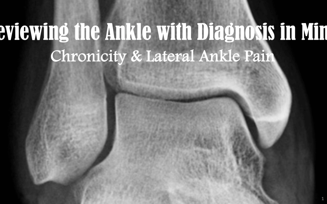 Chronicity and the Lateral Ankle Sprain