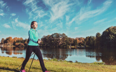 Are walking poles another fad?