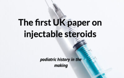 First use of corticosteroids by UK podiatrists
